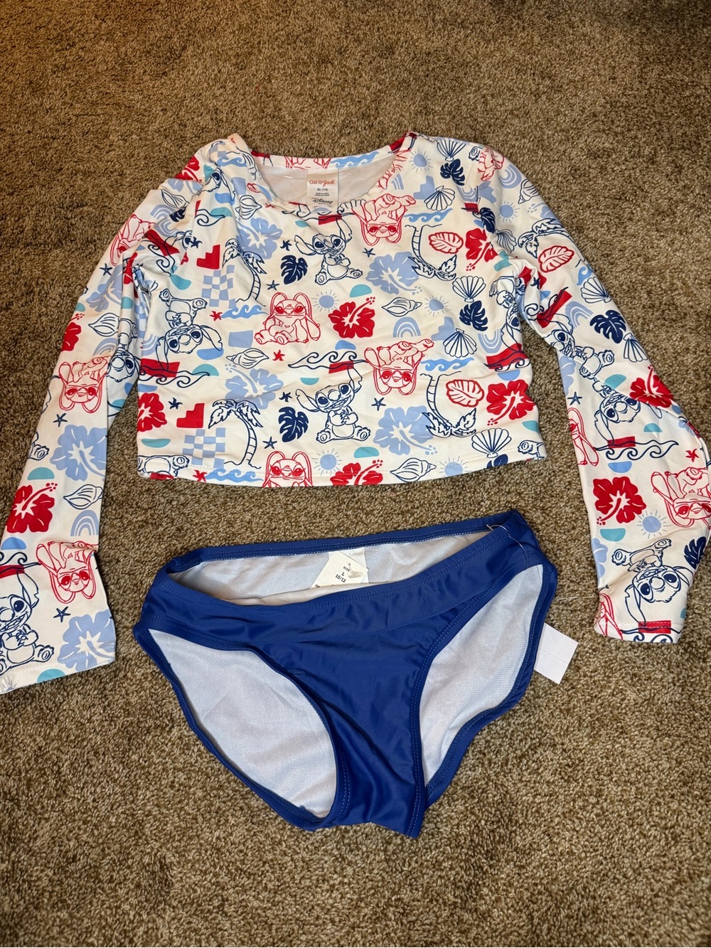 New girls lilo and stitch two piece swimsuit